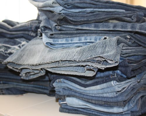Meditationskissen – Upcycled Jeans